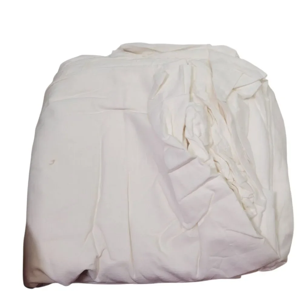 Urban Habitat Ivory Tuffed Duved Cover Set 100% Cotton 5 Pieces  Size Full/Queen